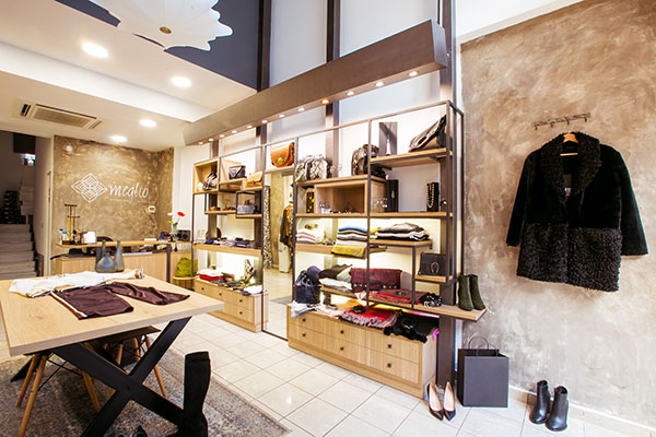 διακοσμηση καατστηματος ραφια 