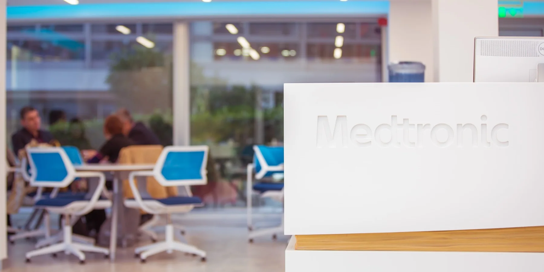 Custom reception desk — Medtronic